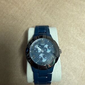 Guess Navy Blue Multifunction Watch